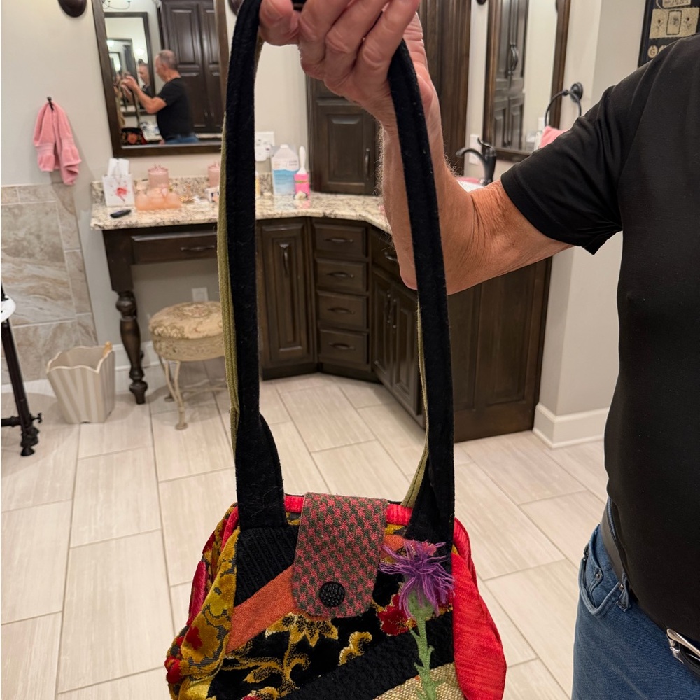 Artistic Patchwork Shoulder Bag - image 2